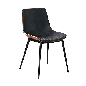 Cadeira Alicia Rivatti Caramelo e Cinza Escuro | Design Moderno