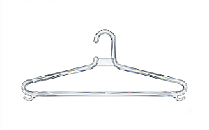 Cabide Adulto Maior Cristal para Roupas | Cinquetti