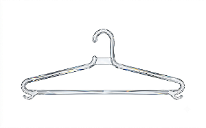 Cabide Acrílico Gaúcho Fino Cristal Kit com 12 Unidades