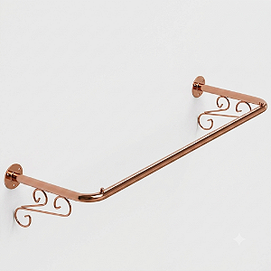 Arara de Parede Retrô Larg. 1,20m Bronze Rose