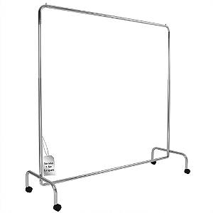 Arara Desfile Cromada ou Cobre Simples 1,50m com Rodas AGMAX