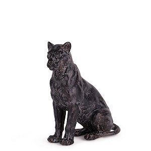 Escultura Leoa Decorativa em Polirresina (22964) | Decoração