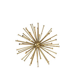 Escultura Ouriço Decorativa em Metal (22076/22077) | Decoração