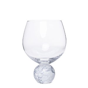 Jogo de Taças para Gin em Cristal e Mármore Branco 640ml - 2 Peças (23111) | Decoração
