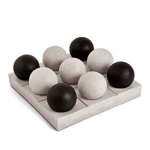 Jogo da Velha Orbes em Polirresina (17459) | Decoração