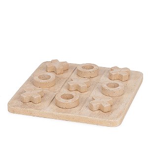 Jogo da Velha Decorativo Areia em Polirresina (22874) | Decoração