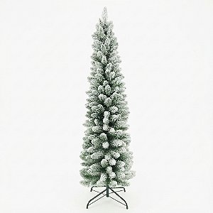 Árvore de Natal Slim Nevada 370 Galhos Verde e Branco 2,10 m (AR034-21-I)
