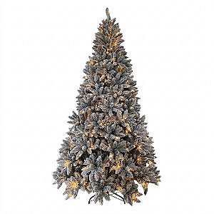 Árvore de Natal Nevada com 350 LEDs 1000 Galhos Verde 1,80m (AR113-18)