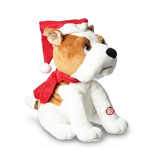 Cão Decorativo de Natal com Movimento 25cm (BT2054)