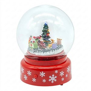 Globo de Água com LED, Som e Neve 18 cm (DG2817) | Decoração