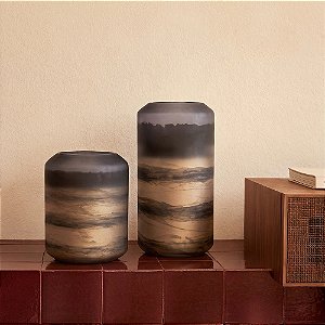 Vasos Decorativos em Vidro 8,5cm | 21954 e 21955 | Decoração
