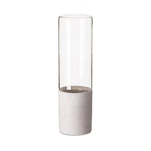 09477 - Vaso em Vidro e Cimento