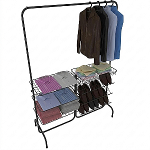 Arara Desfile P/ Closet Desm. 1,90 x 1,30 x 0,50 m.
