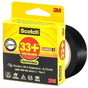 Fita Isolante 3m Scotch Profissional Classe A - 19 mm x 10m