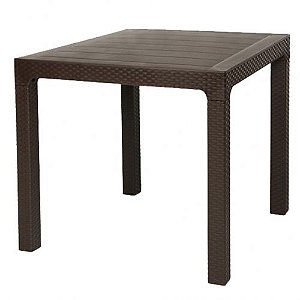 Mesa Plástica Rattan Café - Plasnew