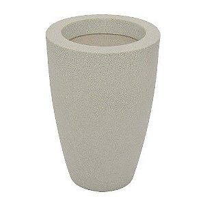 Vaso Cone Liso 45 Branco Marmore