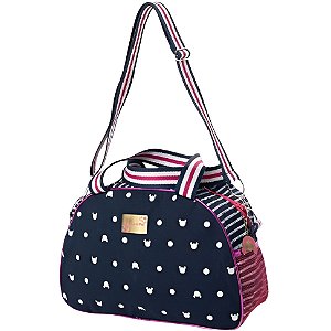 Bolsa Academia Listras e Poas - Lona 100% Algodão
