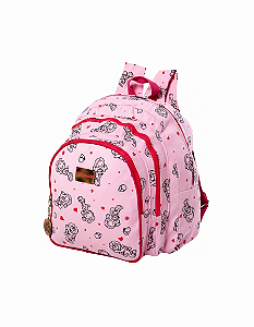 Mochila Escolar G Turma da Mel Lona 100% Algodão Reforçada