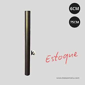 ESTOQUE - Pé de Mesa - Alumínio - Cor Bronze - Regulagem 75cm a 78cm - Diam. 6,3cm - Tampo Vidro / Granito / Mármore