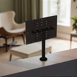 Suporte Giratório TV _ Fixação Móveis _ Altura 50cm - Cor Preto - Para TV's de 32" a 55"