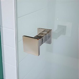 Puxador Duplo Quadrado Pequeno 5cm Um Furo Polido / Escovado