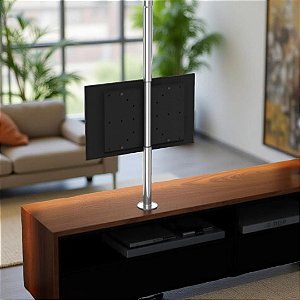 Suporte Giratório TV _ Fixação Móvel e Teto - Com Regulagem de Altura - Para TV’s de 32” a 75”