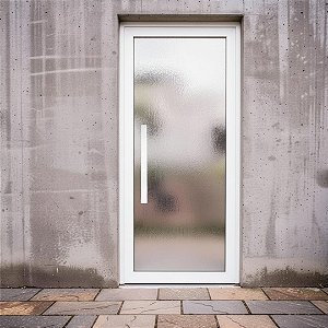 ESTOQUE - Puxador 70cm total x 50cm entre furos x Largura 3,2cm - Plano - Branco - Alumínio (Não enferruja)