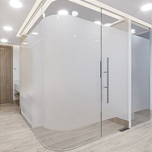 ESTOQUE - Puxador 80cm total x 30cm entre furos - Tubular H - Escovado - Alumínio (Não enferruja)