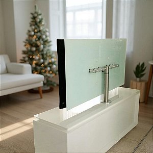 Suporte Giratório TV _ Fixação Móveis - Altura Sob Medida - Várias Cores - Para TV’s de 32” a 55”