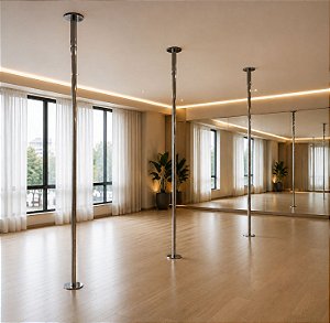 Barra para Pole Dance - Não Giratório - Removível