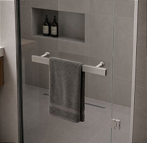 Puxador Toalheiro para Porta de Abrir Box