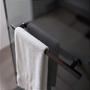 Puxador Toalheiro para Porta de Abrir Box