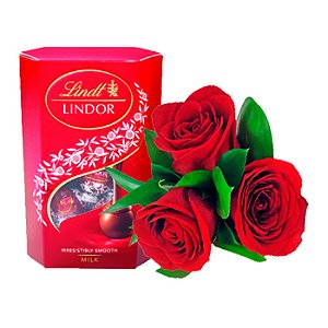 104 - Rosas Vermelhas com Lindt