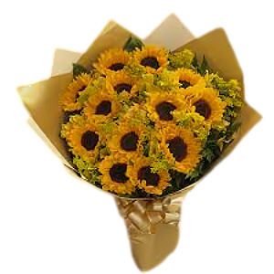 034 - Buquê com 20 girassóis