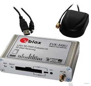 Kit de desenvolvimento GNSS com Untethered Dead Reckoning (UDR) (posição mesmo sem sinal do satelite) para NEO-M8U - EVK-M8U