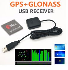 Receptor GNSS (GPS / Glonass) com conector USB e cabo de 1,5M - GNSS-UBX-M8-USB_TYPE_A_MALE-1_5M