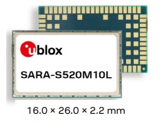 Modem satelital ORBCOMM + celular 5G ready Cat.M1 / NB-IoT NB2 + GNSS GPS u-blox M10 - SARA-S520M10L