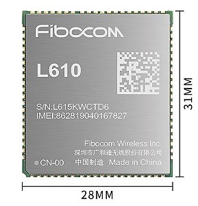 Modem Fibocom LTE Cat 1 bis 2G WiFi BLE - L610