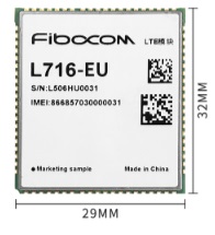 Modem Fibocom LTE 4G Cat.4 3G 2G - L716