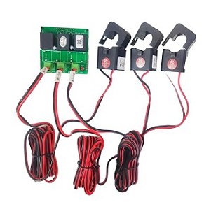 Medidor energia bi-direcional AC trifásico 50mA-100A - JSY-MK-333-AC-50mA-100A