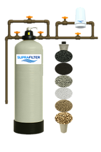 Filtro Central Remove Coliformes, Odor e Turbidez SPF6m3h Natural