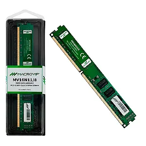 MEMORIA 8GB MACROVIP DDR3 1600MHZ CL11 MV16N11