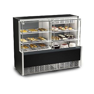 Vitrine Refrigerada Quente/Frio Evaporador Estático Aurora 1400mm - GQEA-140R - Gelopar