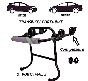 Transbike porta malas com alça de borracha