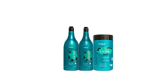 Kit Cachos - Shampoo + Condicionador + Máscaraindicadopara cabelos cacheados, deixando seus cabelos muito mais saudáveis, hidratados e