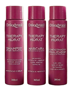 Kit Therapy Hidrat 300ml - Shampoo + Condicionador + Máscara | Onixx Brasil