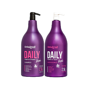 Daily Açaí - Kit Shampoo + Condicionador 2,5L | Uso diário em lavatório