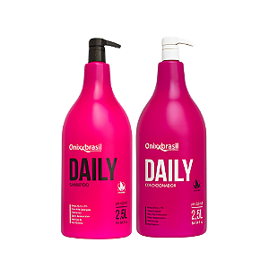Daily Macadâmia - Kit  de Shampoo + Condicionador 2,5 litros | Uso diário em lavatório