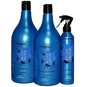 Kit Reconstrutor - Shampoo 1L + Condicionador 1L + Fluido Reparador 240ml