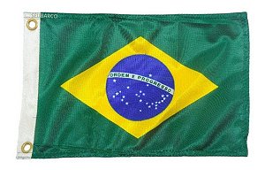Bandeira Do Brasil Para Barcos Lanchas - Náutica 22cm X 33cm